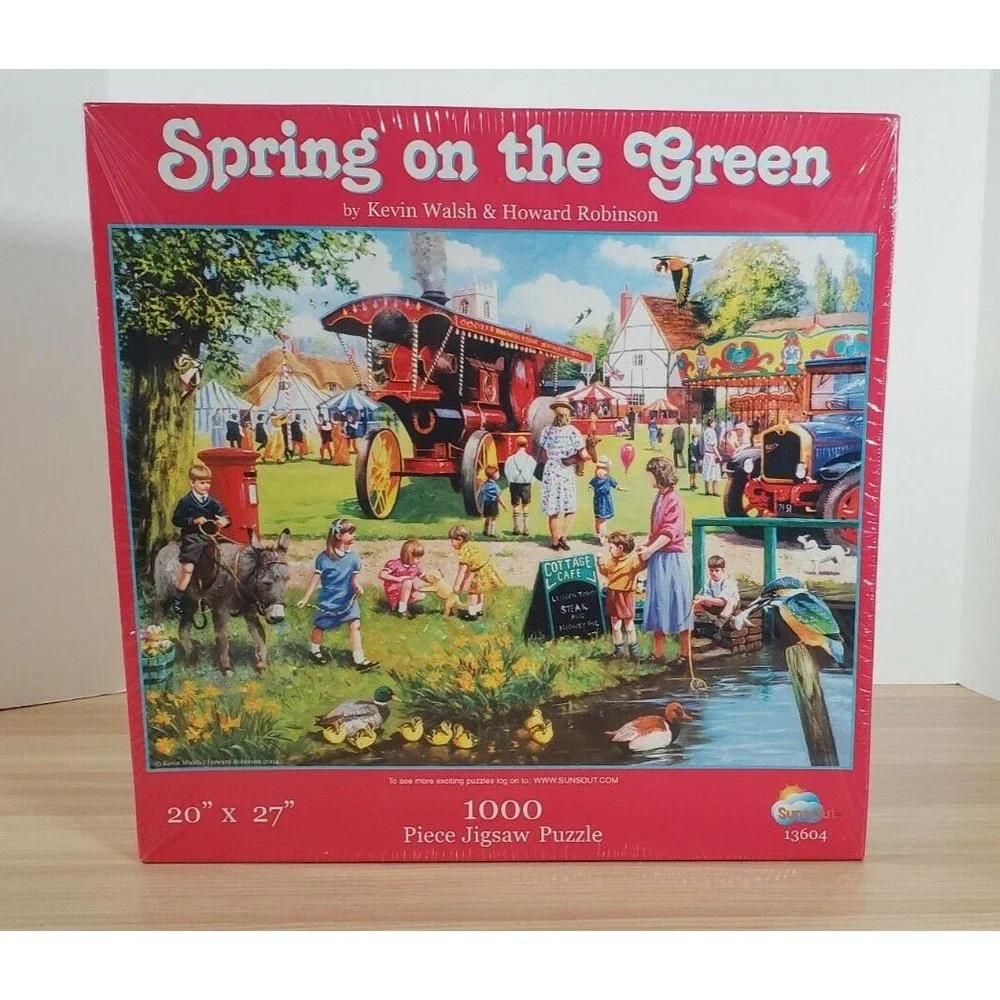 Jigsaw Puzzle 1000 pc SunsOut, Spring on the Green by Walsh/Robinson‎ NEW